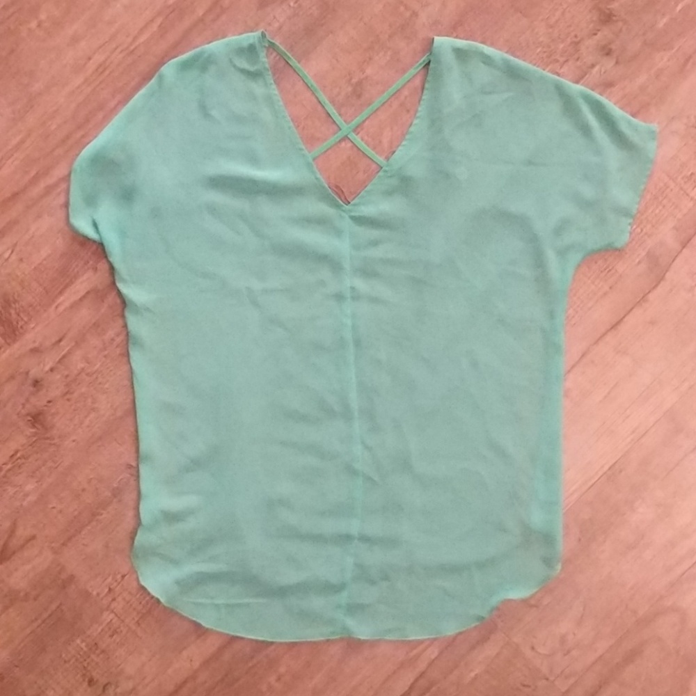 👚 Women's Blouse-Beaded w/Open Back